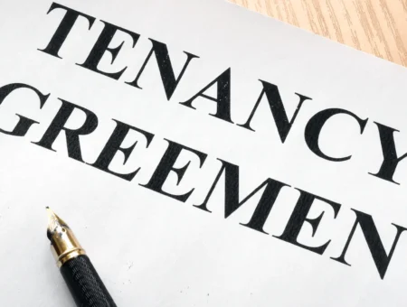 Piece of paper titled as tenancy agreement