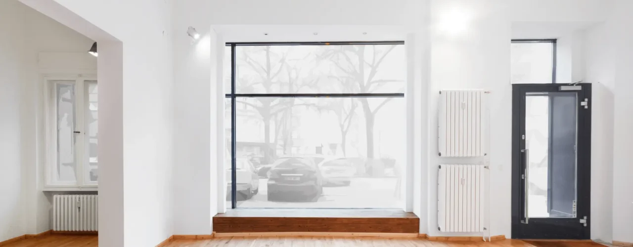 An empty rental property building
