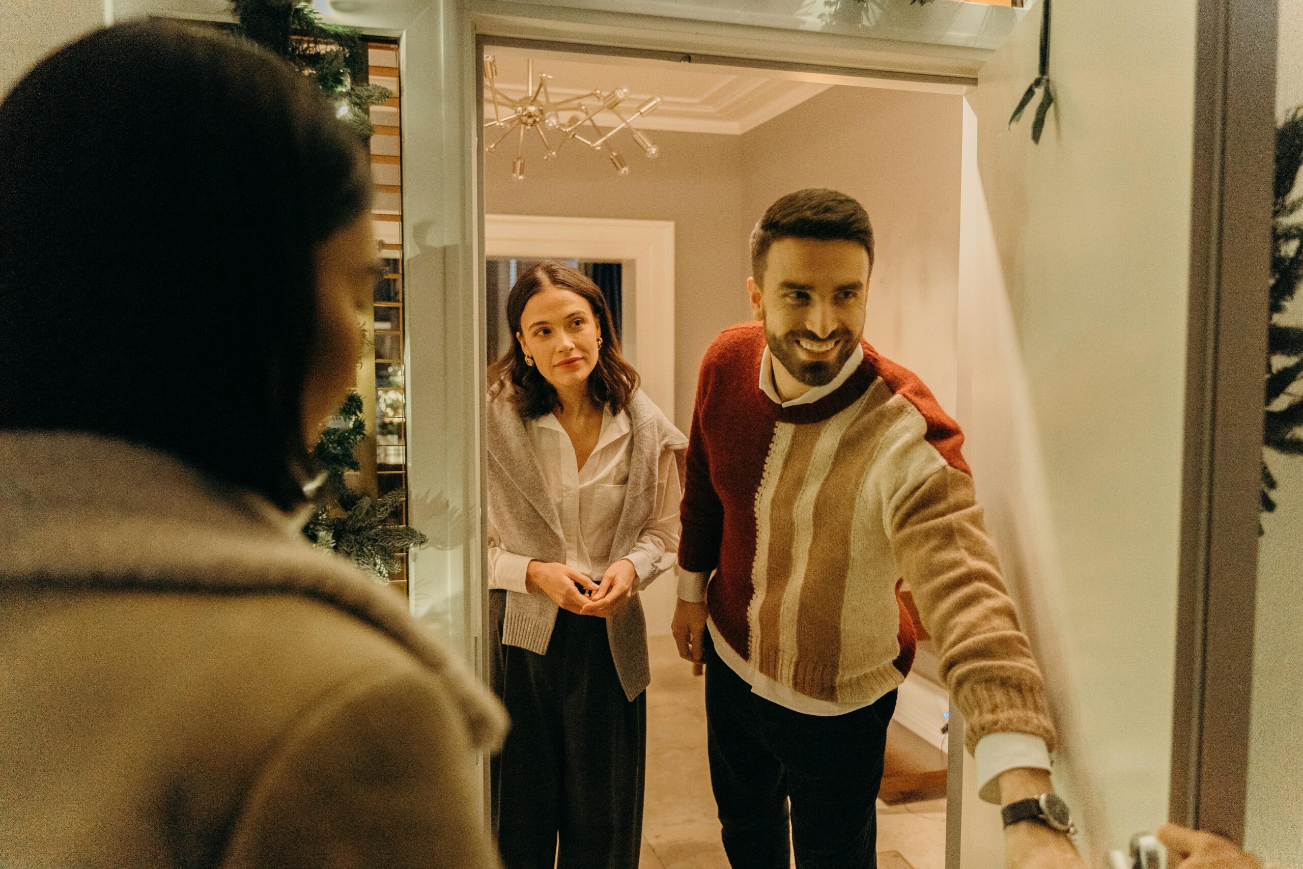 A tenant welcoming their guests